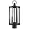 Nuvo Broadstone - 2 Light Post Top - Matte Black with Clear Seeded Glass 60/8114 - alternate 6